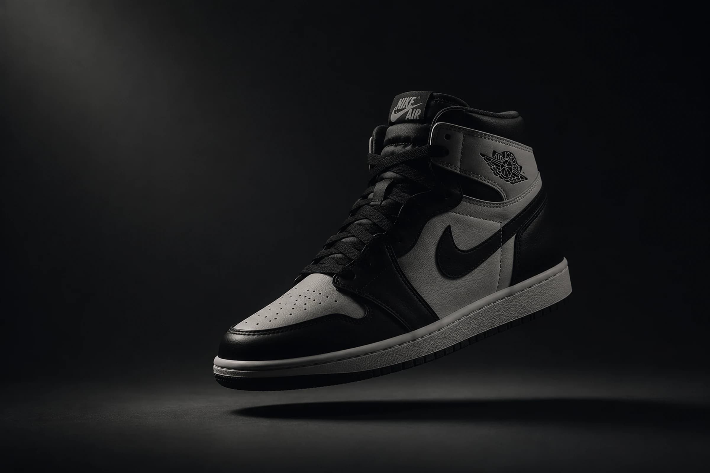 Premium shoe in cinematic studio light